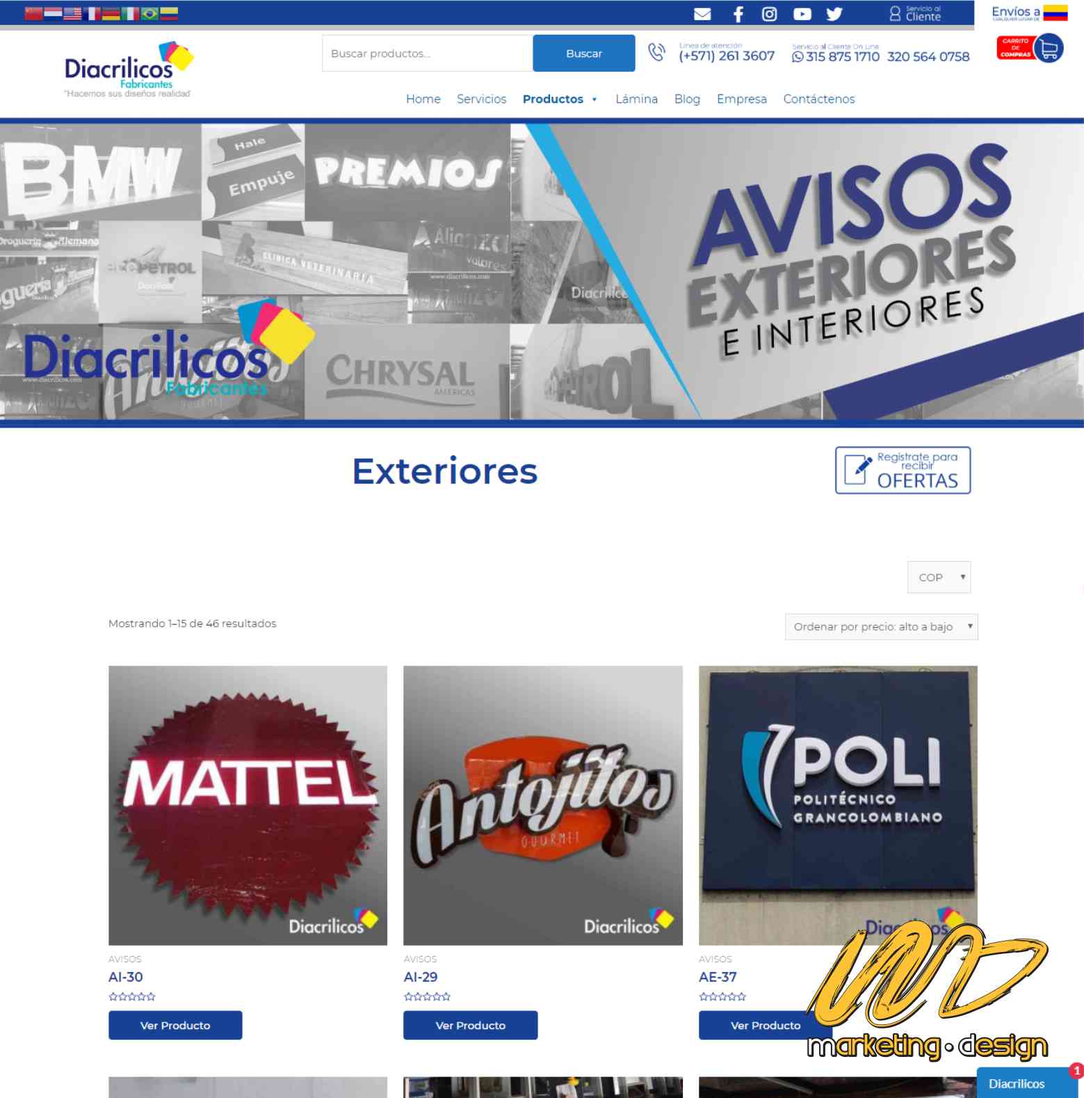 Sitios Web Marketing Design 1905